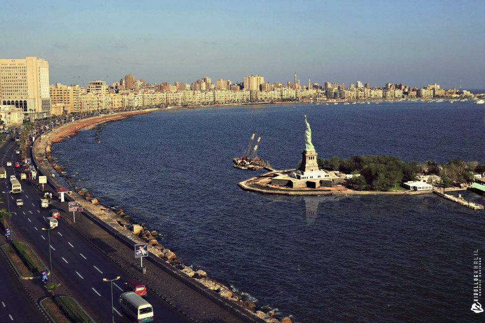 Egyptian Graphic Artist ReImagines Famous Monuments in Alexandria