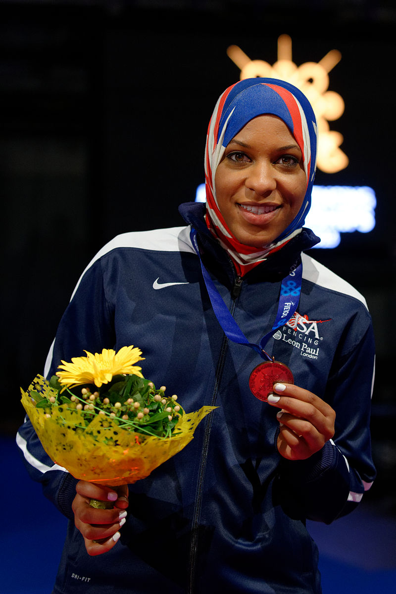 America's first Muslim female fencer is a world champion